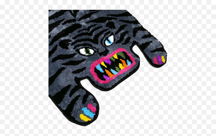 Raw Emotions 432hz Ugly Tiger Rug - Scary Emoji,Raw Emotion Tees