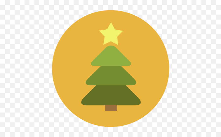 Christmas Tree Icon Flat Christmas Circle Iconset Fps - Christmas Tree Emoji,Christmas Tree Emoji