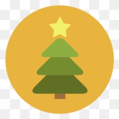 Christmas Tree Icon Flat Christmas Circle Iconset Fps - Christmas Tree Emoji,Christmas Tree Emoji