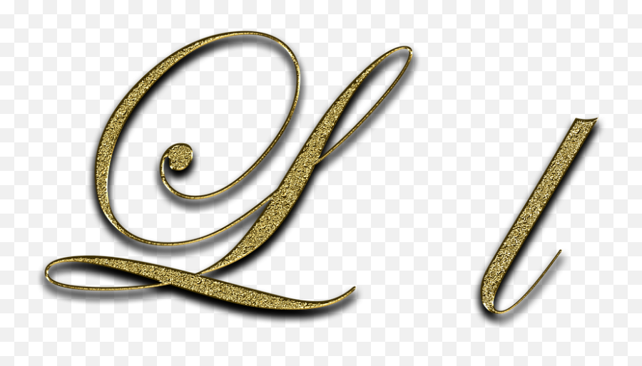 Font Fonts Gold L Letter Letter L - Q En Letra De Carta Emoji,Emotion De Carta