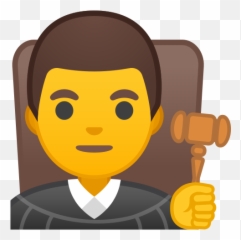 Man Judge Emoji - Richter Emoji,Scales Of Justice Emoji