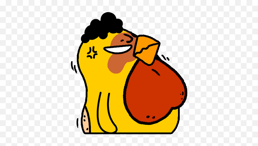 16 The Mean Chicken Emoji Gif - Les Saisons De Meaux,Gudetama Emoticons