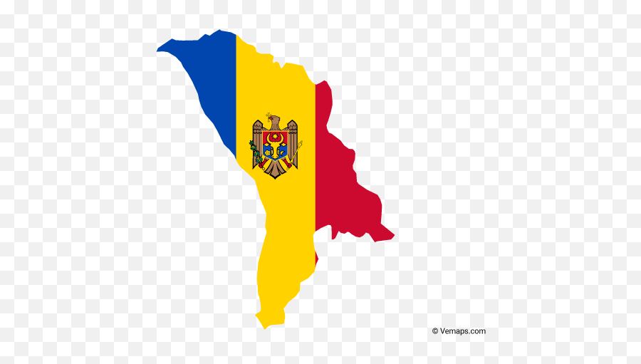 Flag Map Of Moldova Free Vector Maps Map Vector Moldova - Moldova Map And Flag Emoji,Pakistan Flag Emoji