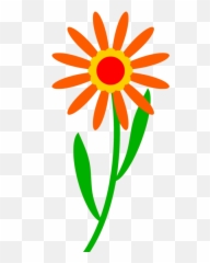 Plant Flower Chamomile Png Clipart - Orange Flower Clipart Jpg Emoji,Flower Emoji For Computer