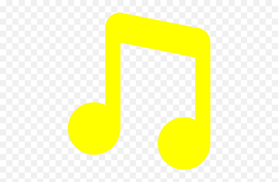 Yellow Musical Note Icon - Free Yellow Musical Note Icons Yellow Music Note Icon Emoji,Musical Notes Emoticon