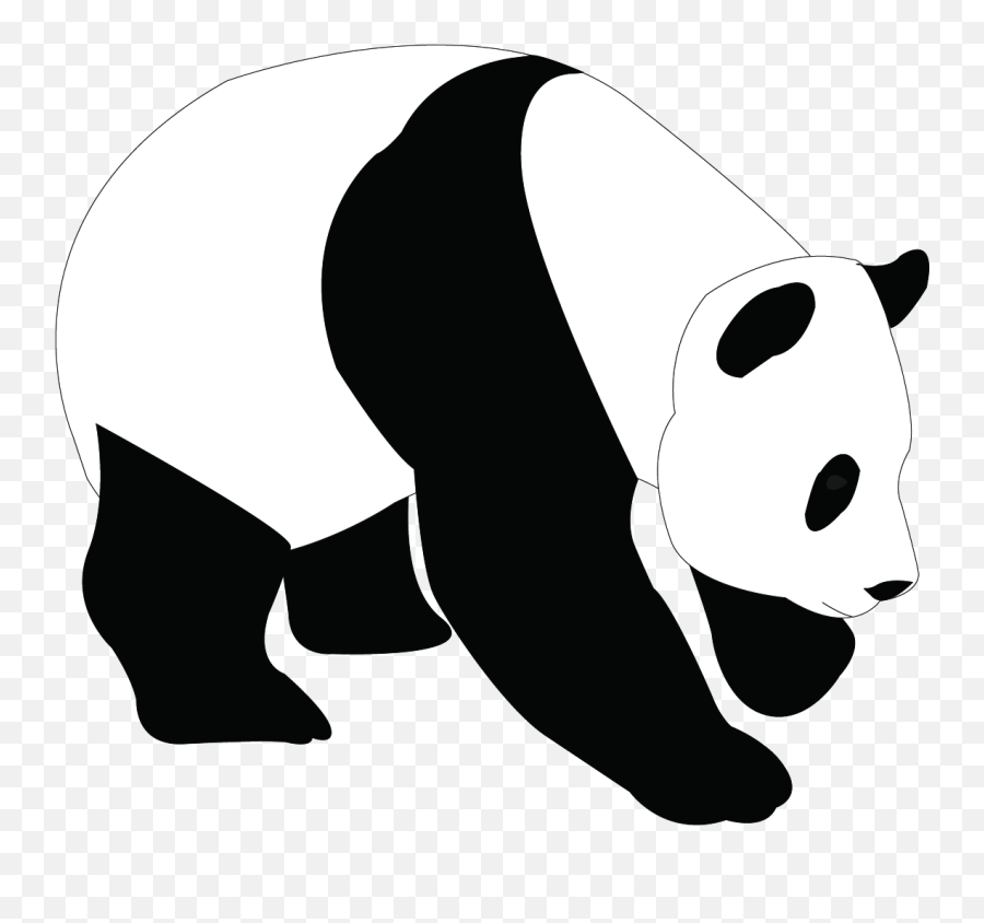 Giant Panda Bear Clip Art - Panda Png Download 14541250 Emoji,Panda Dab Emoji