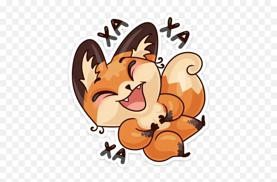 Luna The Fox Sticker Pack - Stickers Cloud Emoji,Cuteorange Kitty Emoticons