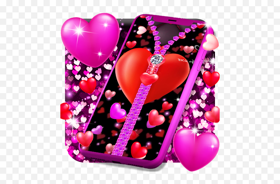 Heart Zipper Lock Screen U2013 Aplikacije V Googlu Play - Heart Zipper Emoji,Vibrating Heart Emoji