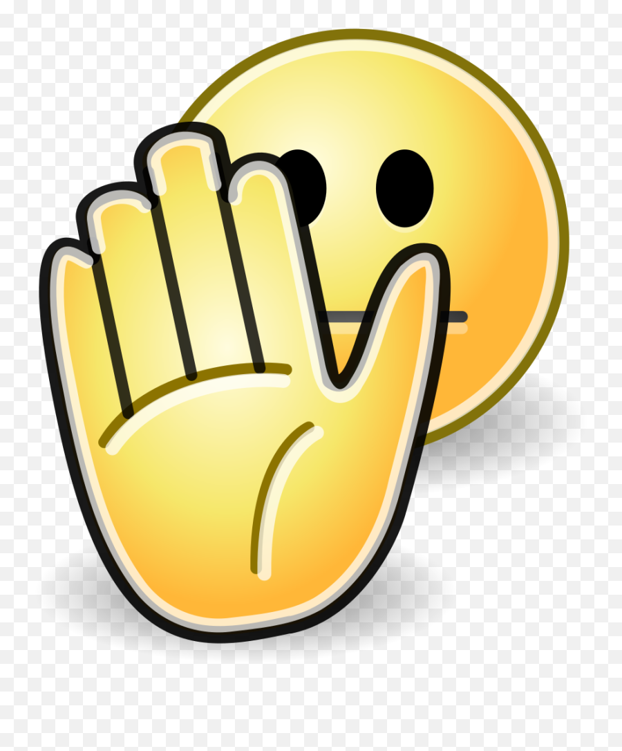Fileface - Handsvg Wikimedia Commons Emoji,Clipart Emoticons Images The Hand