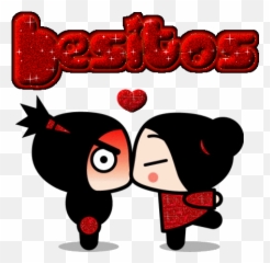 Gifs Animados De Besos - Gifs Animados Pucca Emoji,Emoticon De Beso