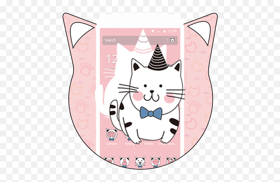 Fat Cartoon Cat Theme - Programu Zilizo Kwenye Google Play Girly Emoji,Fat Cat Emoji