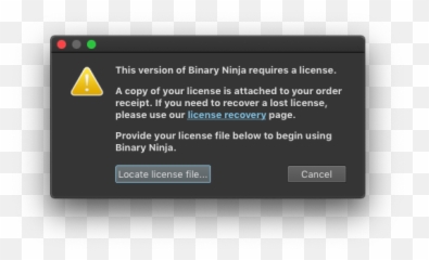 Getting Started Guide - Binary Ninja User Documentation Emoji,Unicode Emoji Warning Sign