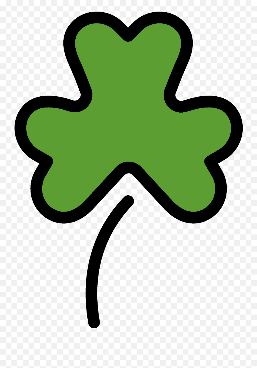 Shamrock Emoji Clipart - Clip Art,St Patrick's Day Emoji