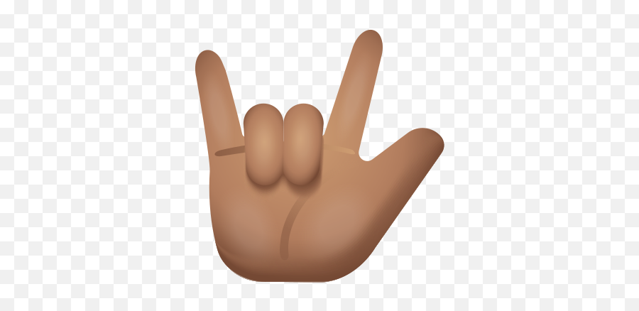 Love You Gesture Medium Skin Tone Icon - Love You Finger Icon Emoji,Love You This Much Emoji
