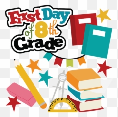 8th Grade Svg School Svg Files - First Day Of 4th Grade Logo Transparent Background Emoji,First Day Of School Emoji