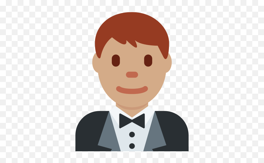 In Tuxedo Emoji With Medium Skin Tone - Persona De Color Png,Tuxedo Emoji