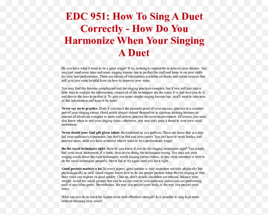 Sing A Duet Correctly - Bi Courtney Aviation Services Emoji,How To Add Emotion To Your Voice