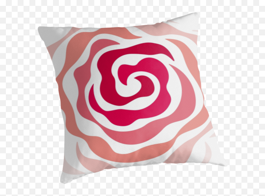 Swirl Rose - Decorative Emoji,Weed Emoji Pillow