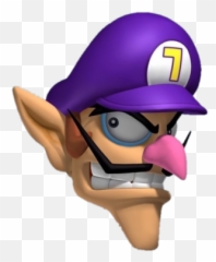 Waluigiface - Transparent Discord Meme Emoji,Nintendo Emoji