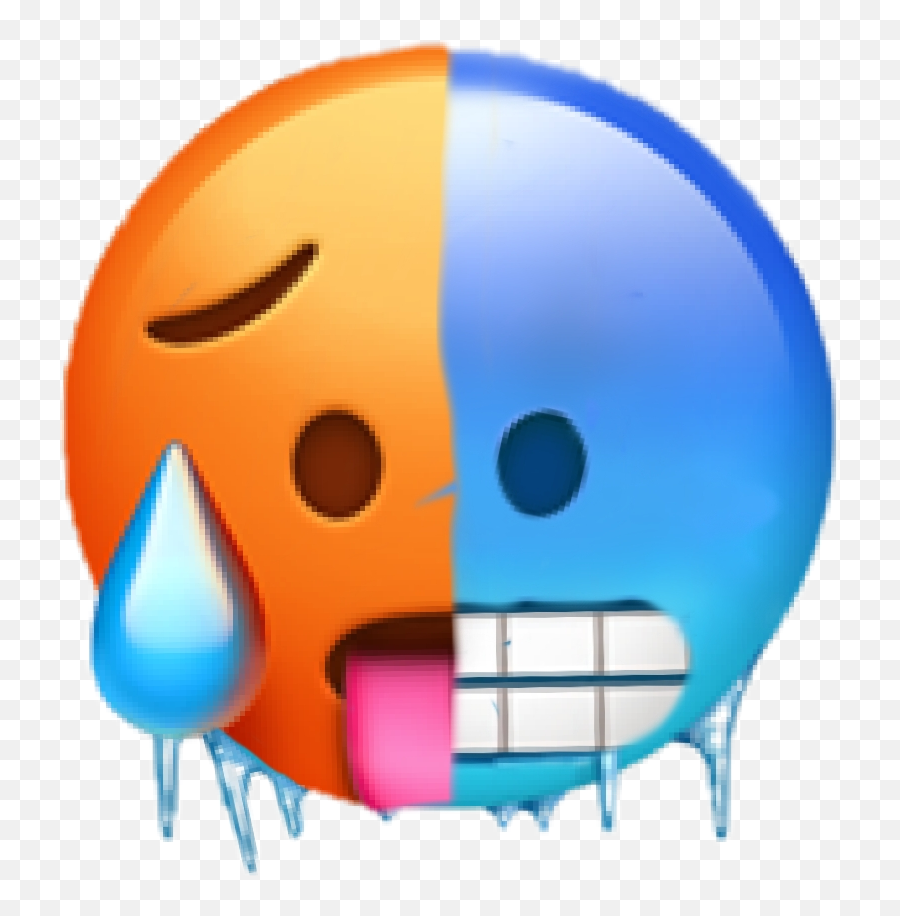 Cold Hot This Sticker Sticker By Icon Request Open - Hot And Cold Emoji,Open Emoji