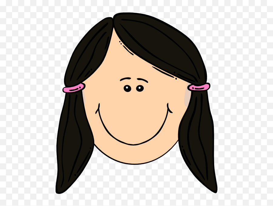 Smiley Clipart Hair Smiley Hair Transparent Free For - Girl Smiling Clipart Emoji,Emoticon For Hair