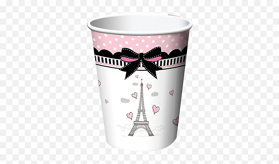 Pink Paris Party Cups - Tazas Con La Torre Eiffel Emoji,Is There An Eiffel Tower Emoji