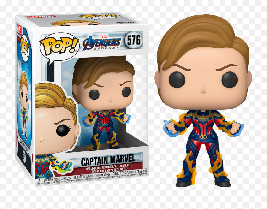 Avengers Endgame Funko Captain - Funko Pop Emoji,Captian Marvel No Emotions