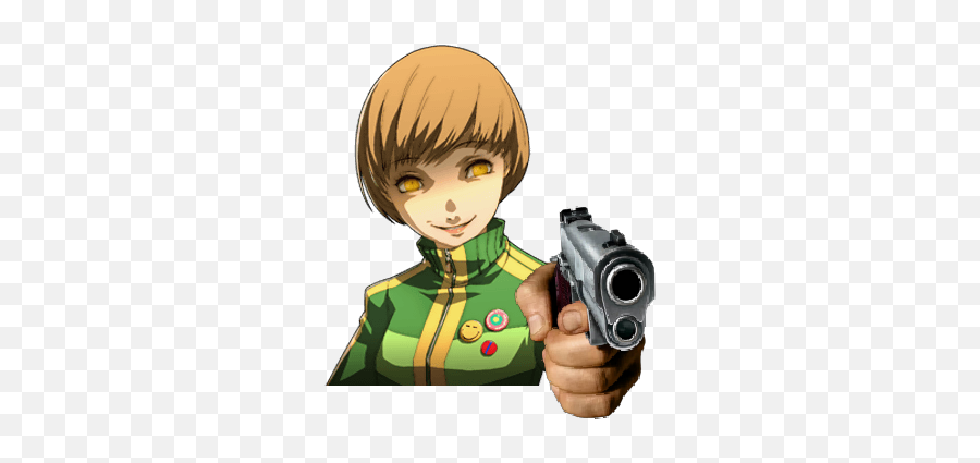 Take A Random Character And Now Imagine Them With A Gun - Ambuja Vidya Peeth Rawan Emoji,Pitchfork Emoticon Reddit