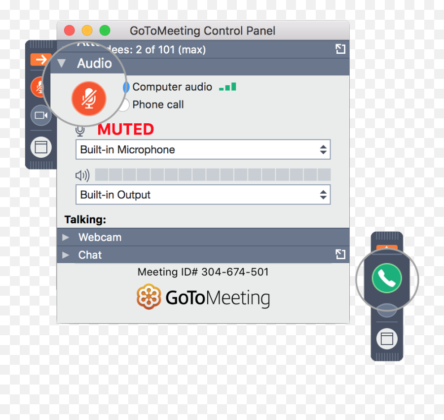 Gotomeeting Attendee Guide For Mac - Screenshot Control Panel Gotomeeting Emoji,Goto Webinar Emoticon