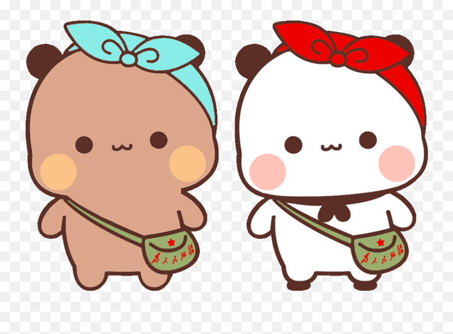 Gif - Chibi Panda Bear Gif Emoji,Kakao Emoticons Momo