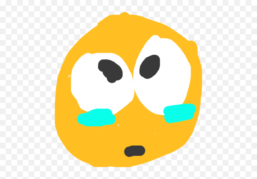 That One Badly Drawn Crying Emoji Layer - Dot,Emoji J