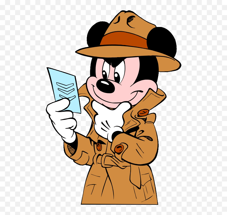 Detective Clipart 6 2 - Clipartix Mickey Mouse Sherlock Holmes Emoji,Detective Emoji