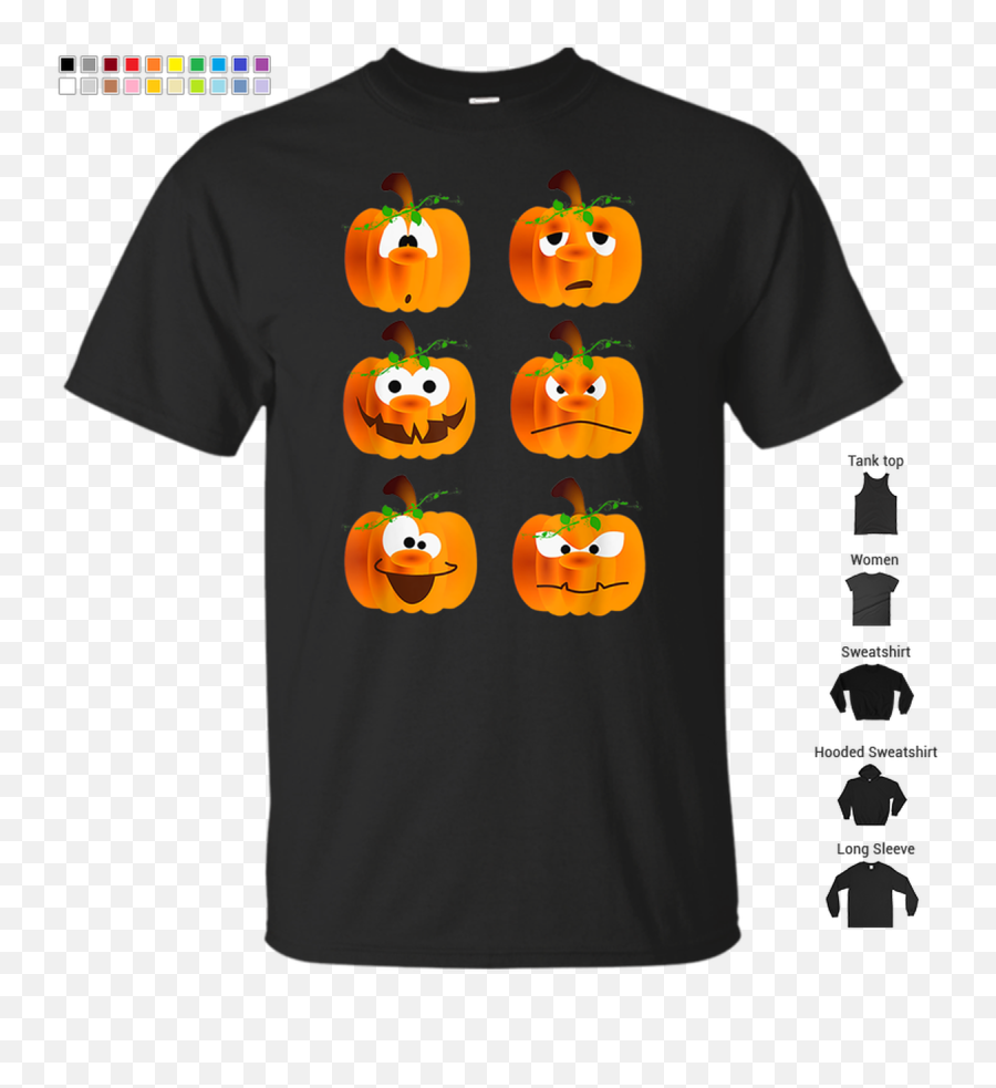 Pumpkin Cuties Jack O Lantern Face Emotions T - Shirt Dukarshop Emoji,Emotions Of Gray