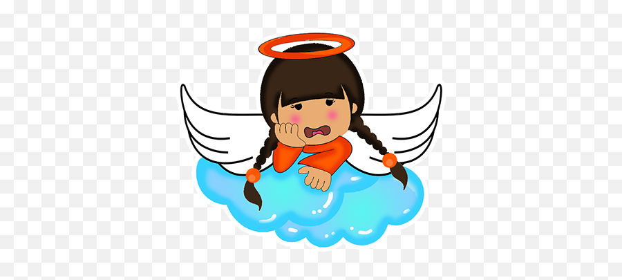 Little Angels Stickers By Luis Maldonado - Fairy Emoji,Angel Baby Emoticon Emoji