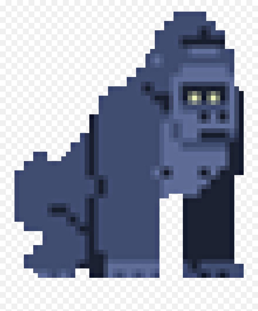 Harambe Png - Harambe Pixel Art Clipart Full Size Clipart Emoji,Machu Picchu Emoticon