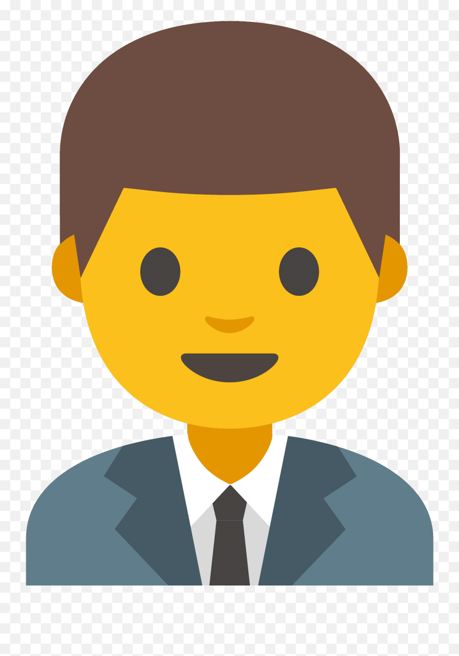 Man Office Worker Emoji Clipart Free Download Transparent - Office Man In Clipart,Emoji Clipart