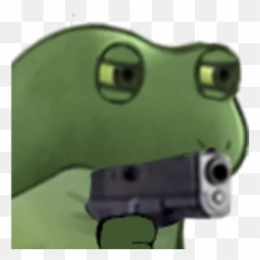 Worry Frog Sticker Pack - Stickers Cloud Emoji,Holding Gun Emojis