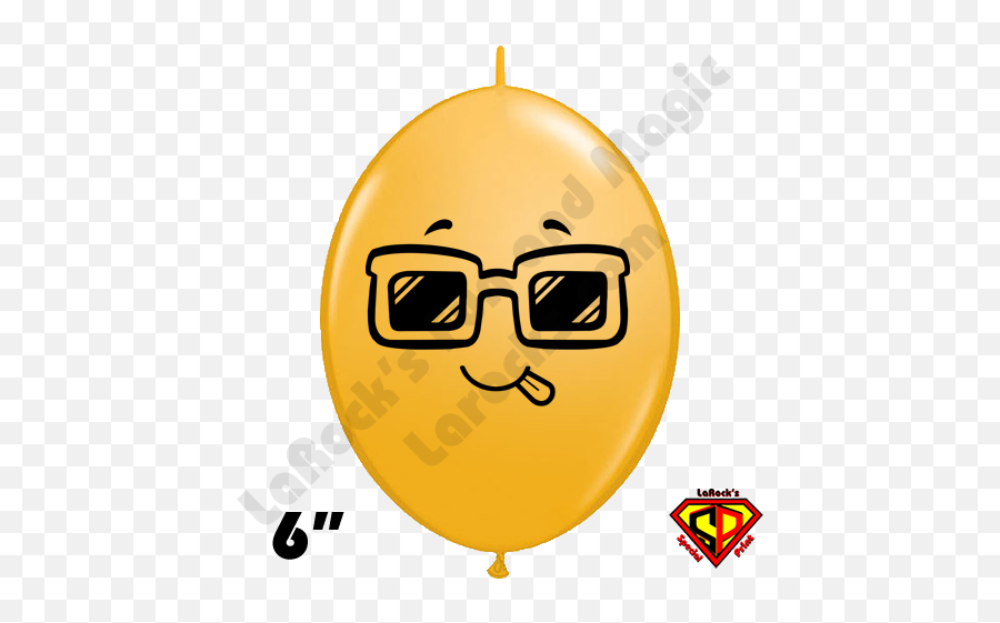6 Inch Quick Link Mr P Balloons By Juan Gonzales Qualatex 50ct Emoji,. Emoticon P