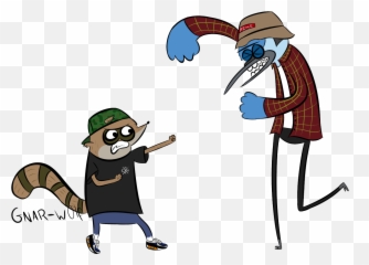 Download Hd Transparent Mordecai And Rigby Throwin Down On Emoji,Emoji Wot 9.13