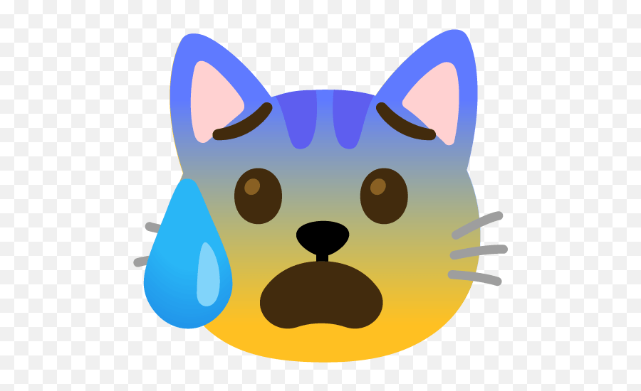 Emoji Mashup Bot On Twitter Anxious Sad - Cat,Sad Emoji Copy