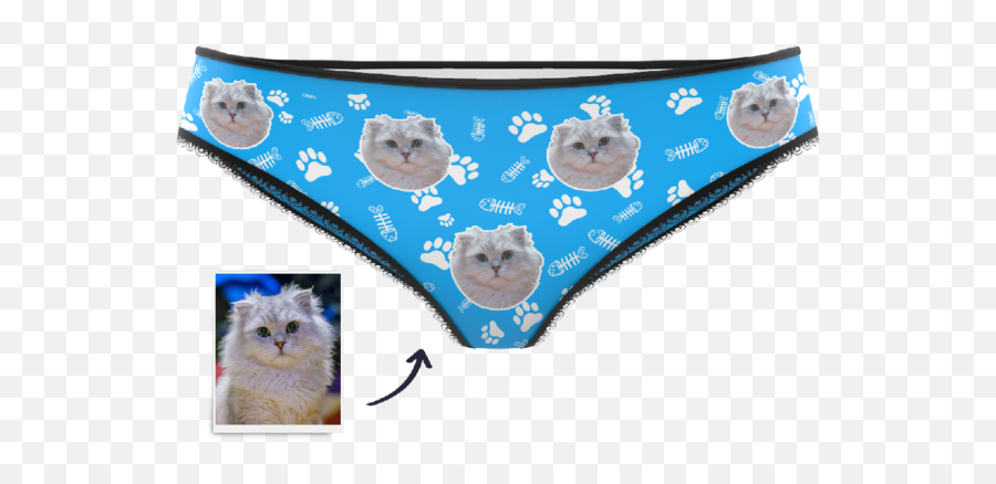 Custom Face Panties - Facesockseu Facesockseu Cat Supply Emoji,Thong Emoticon