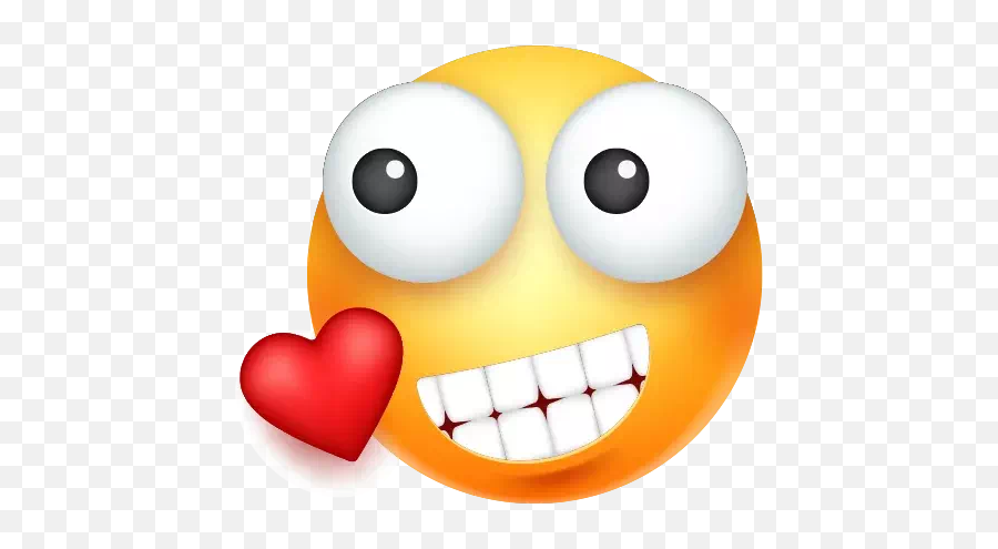 Whatsapp Heart Eyes Emoji Transparent - Facial Expression,Eyes Emoji
