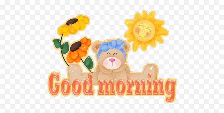 Vol3 - Animated Good Morning Bear Gif Emoji,Akiko Glitter Emoji