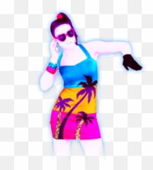 Gaga As A Just Dance Coach Oscars Red Gloves Outfit - Just Dance Coaches Transparent Emoji,Two Dancing Girl Emoji Costume
