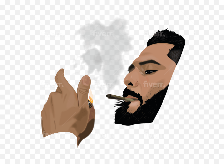 Draw High Realistic Vector Portrait - Cigars Emoji,Photography Emotion Cigarette