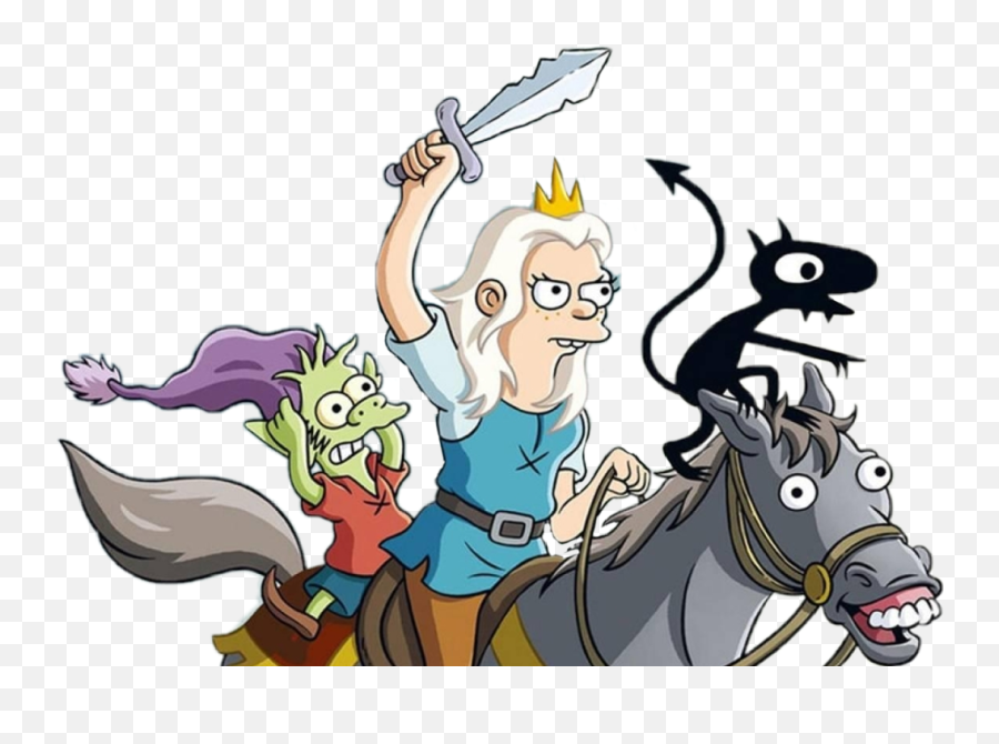 Desencanto Lucifer Sticker - Disenchantment Emoji,Emojis De Caballos