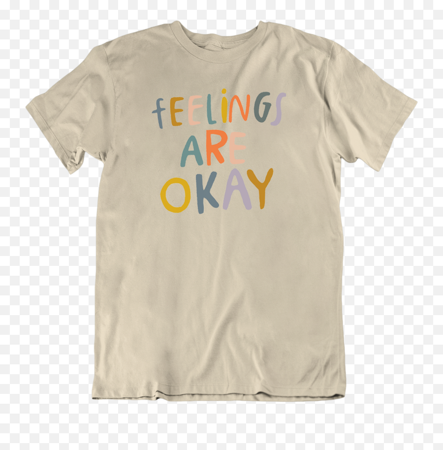 Feelings Are Okay - If It All Works Out Tshirt Emoji,Saying: Wear Emotions On Sleeve