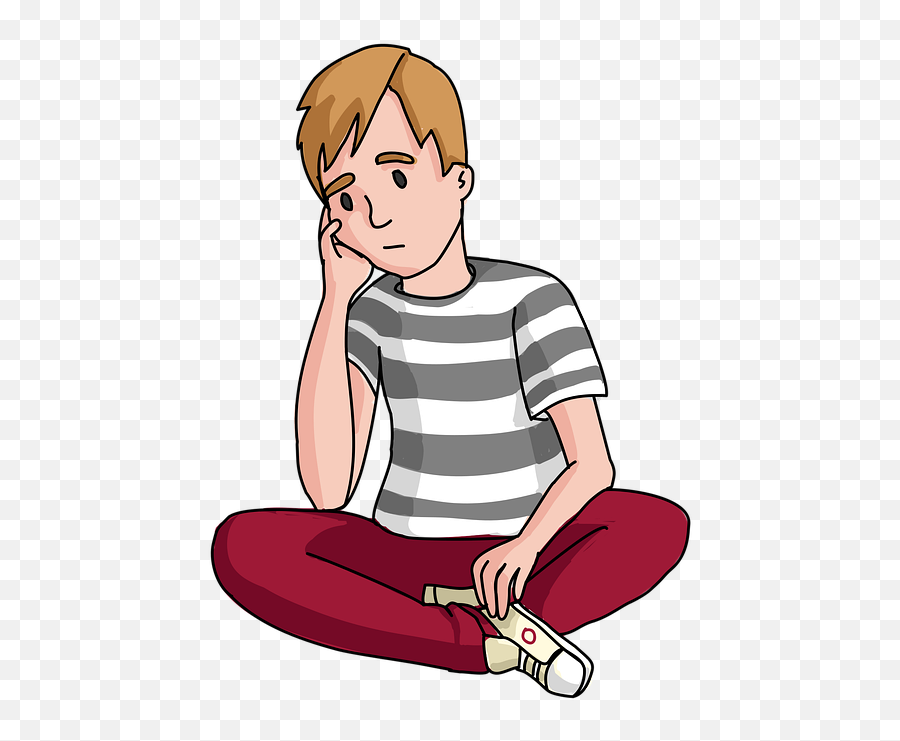 Boy Sad Stress Young - Free Vector Graphic On Pixabay Am I Studying Emoji,Young Boy Emotions