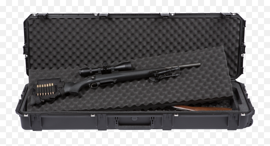 Iseries 5014 Double Riflebow Case Rifle Cases Skb Sports - Custom Wood Long Gun Case Emoji,Sniper Emoticon Cat