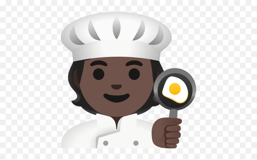 U200d Cook Dark Skin Tone Emoji - Cook Emoji,Chef's Kiss Emoji